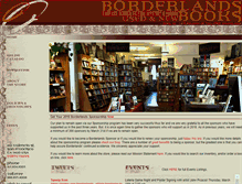Tablet Screenshot of borderlands-books.com